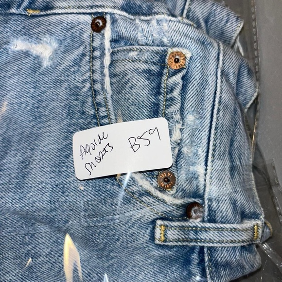 Agolde Parker Long Short Size 23 Women’s Blue - Picture 9 of 9